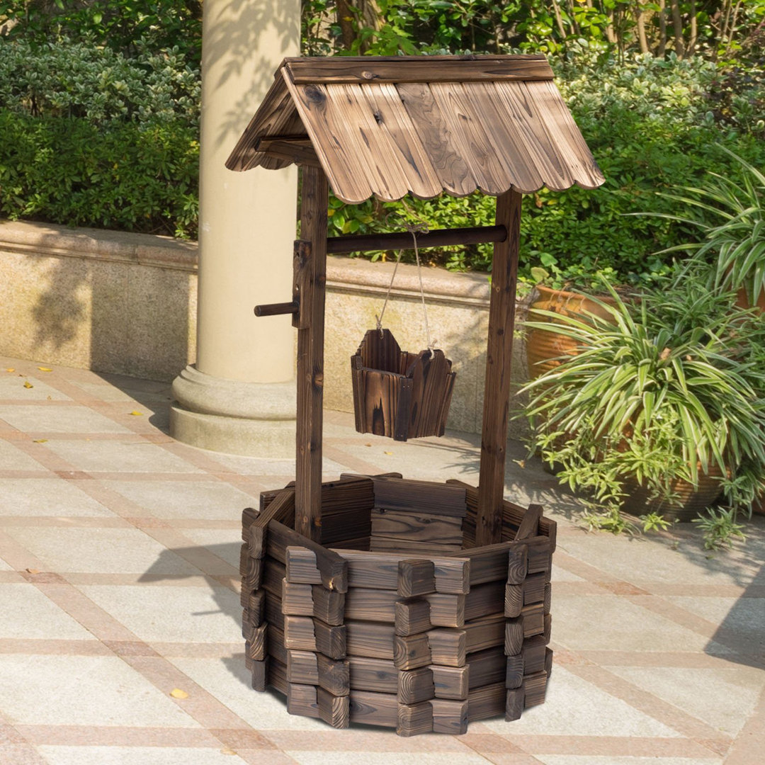 Plants & Flowers Weather Resistant Wood Garden Statue