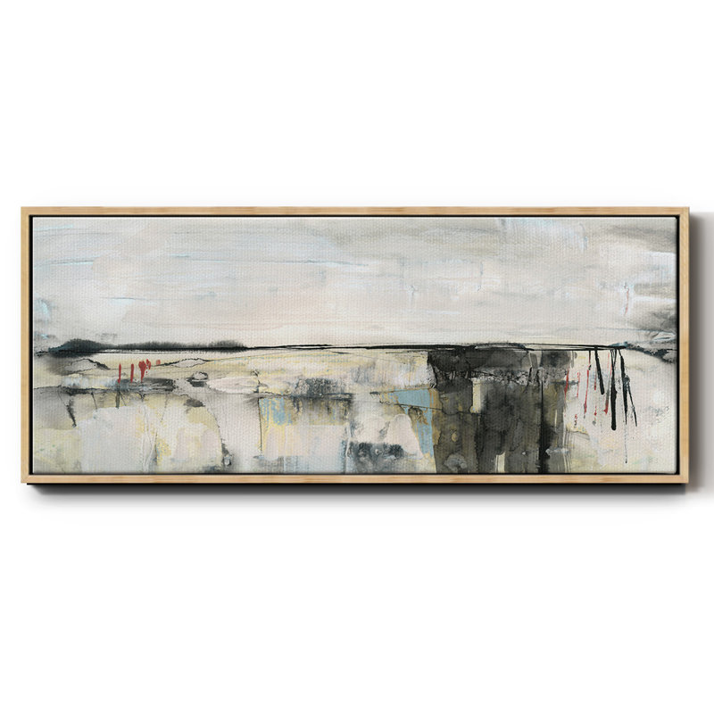 Valley View II- Framed Canvas, 8" H x 20" W