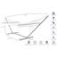 Hamac double classique avec support Tewkesbury-777509704