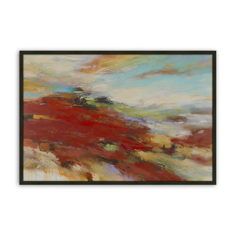 «Hope, Skip & Jump» par Janet Itsne, reproduction d'art, H 12 po x l 18 po, Impression sur cadre ouvert sans papier mat, Noir