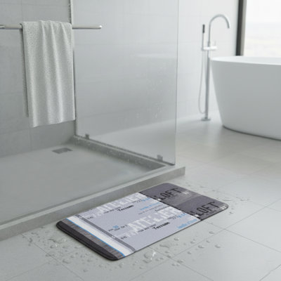 Tapis de bain antidérapant en microfibre Atelier Loft
