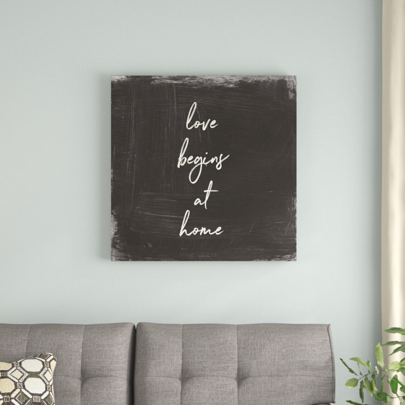 My Home Inspiration IV - No Frame Print on Canvas, 76cm H x 76cm W