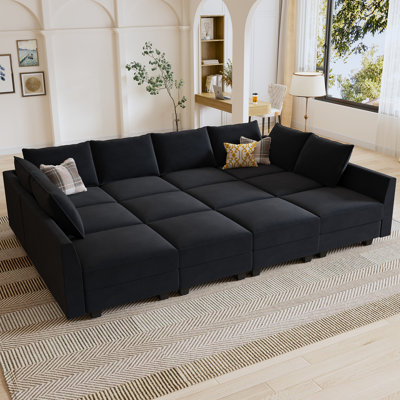 Kandle Upholstered Velvet Modular Sectional