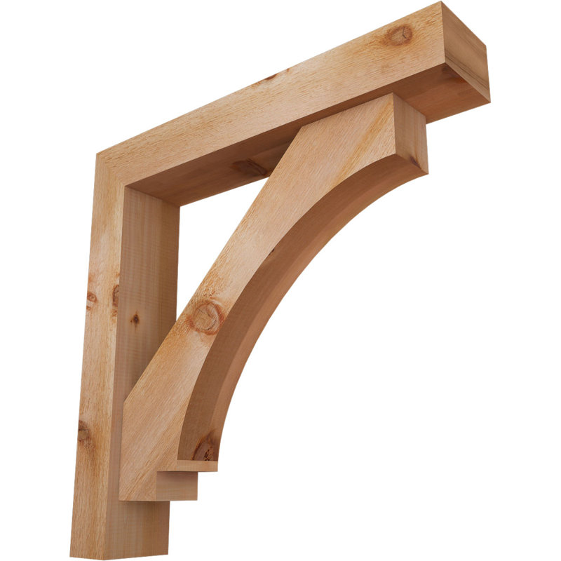 Support de bloc impérial avec entretoise décalée, 32 x 32, Cèdre rouge occidental de l 6 po (scié brut)