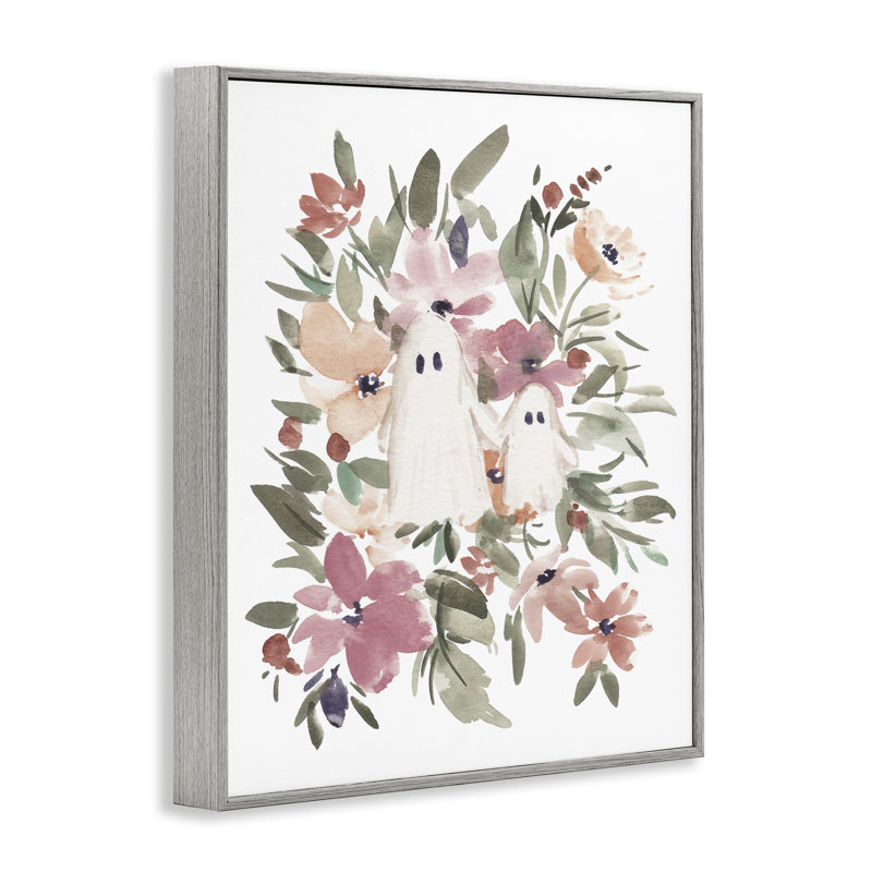 Petits fantômes floraux, art giclée par Amanda Cook, H 14 po x l 11 po, Estampe numérique Farmhouse
