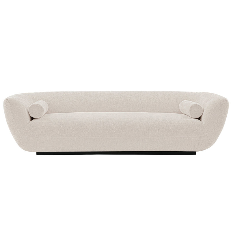 Canapé en chenille Ulka, Crème