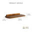 Tablettes murales flottantes en bois Sephine