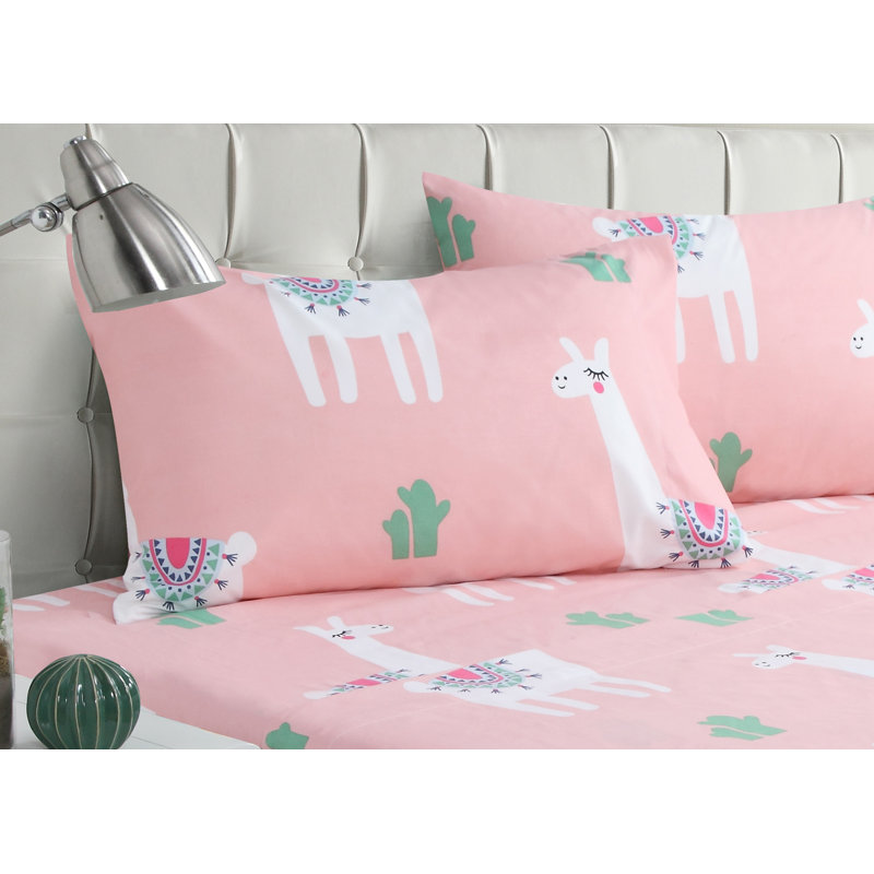 Kiera Microfiber Animal Print Sheet Set, Full/Double