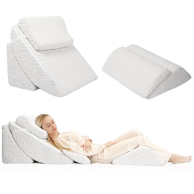 Ensemble de coussins 5 pièces Eveland, Blanc