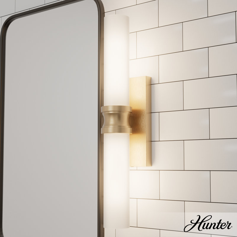 Lenlock 2 - Light Dimmable Vanity Light, White, Gold