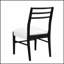 Charmantes chaises de salle à manger de style campagnard, ensemble de 2, avec dossier à échelle classique et cadres en bois durables