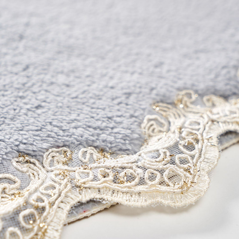 Luxurious Bathmat Set (2 Pieces), 21.7 x 25.6 inches & 25.6 x 45.3 inches | 100% Polyester, 1500 g/m², 0.6 in Pile Height | Non-Slip Underside, Antibacterial, Easy to Clean, Machine Washable at 30°C | Perfect for Stylish Bathrooms