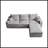 110 L-Shaped Sectional Sofa-233237078