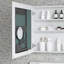 Surface Frameless Mirror Medicine Cabinet, Beveled Mirror Edges Bathroom Medicine Cabinet