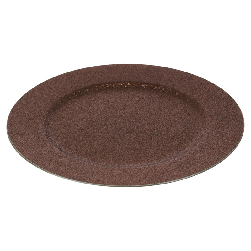 Careena Solid Colour Charger, Brown