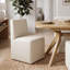 Ensemble de salle à manger extensible 7 pièces en placage de bois avec chaises à roulettes rembourrées