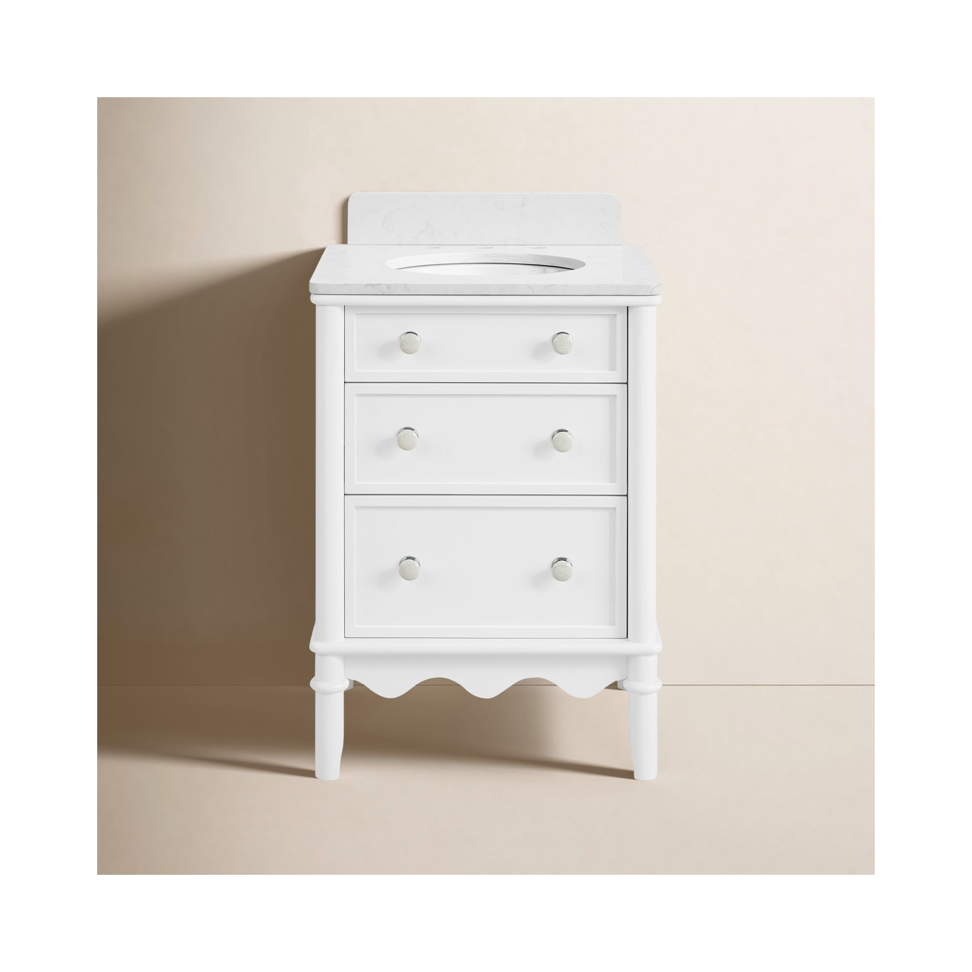 Juliette Bathroom Vanity, White