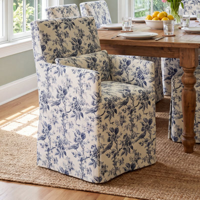 20'' H Cotton Upholstered Armchair