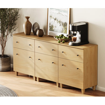 Lysiane Manufacture Wood and Solid Wood Door Accent Cabinet