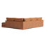 Canapé modulaire en cuir 2 pièces Serena-108988472