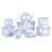 Blue Flowers Big Belly Mug in Gift Box