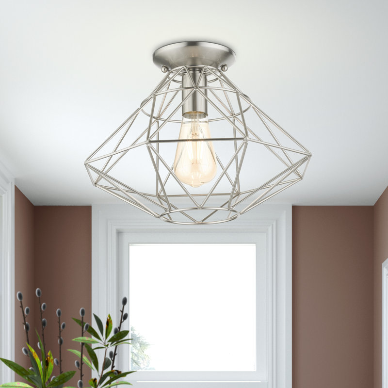 Chandini Flush Mount, Brushed Nickel
