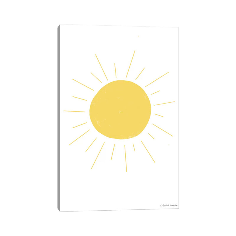 «Happy Sun» par - Toile tendue, H 40 po x l 26 po x P 1,5 po