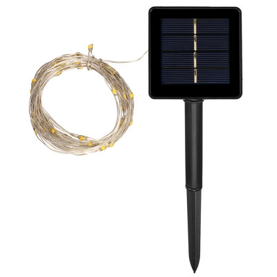 Guirlande de 50 ampoules à énergie solaire 108,26 pi Grainola