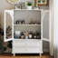 Armoire arquée en verre trempé avec 2 tiroirs