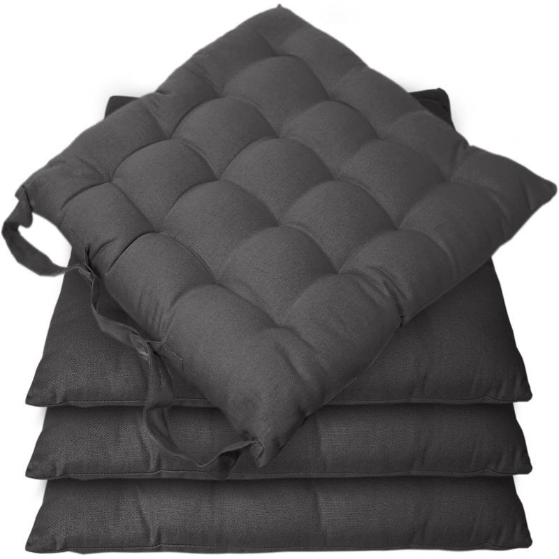 Chair Pad Cushion, Grey