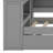 Upholstered Headboard Bed with Trundle, Storage Shelves, Desk & Charging Station-143348848