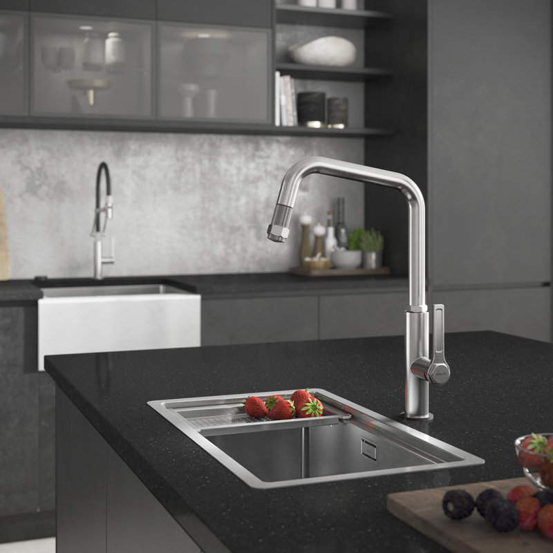 Abode Designs 500mm W Single Bowl Stainless Steel Kitchen Sink