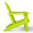 Outdoor Poly Adirondack Chair With Ottoman 4-Piece Set-993572474