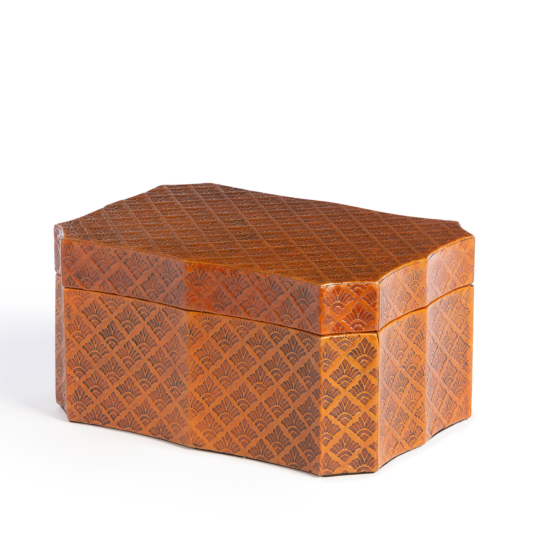 Park Hill Layla Faux Leather Decorative Box Wayfair