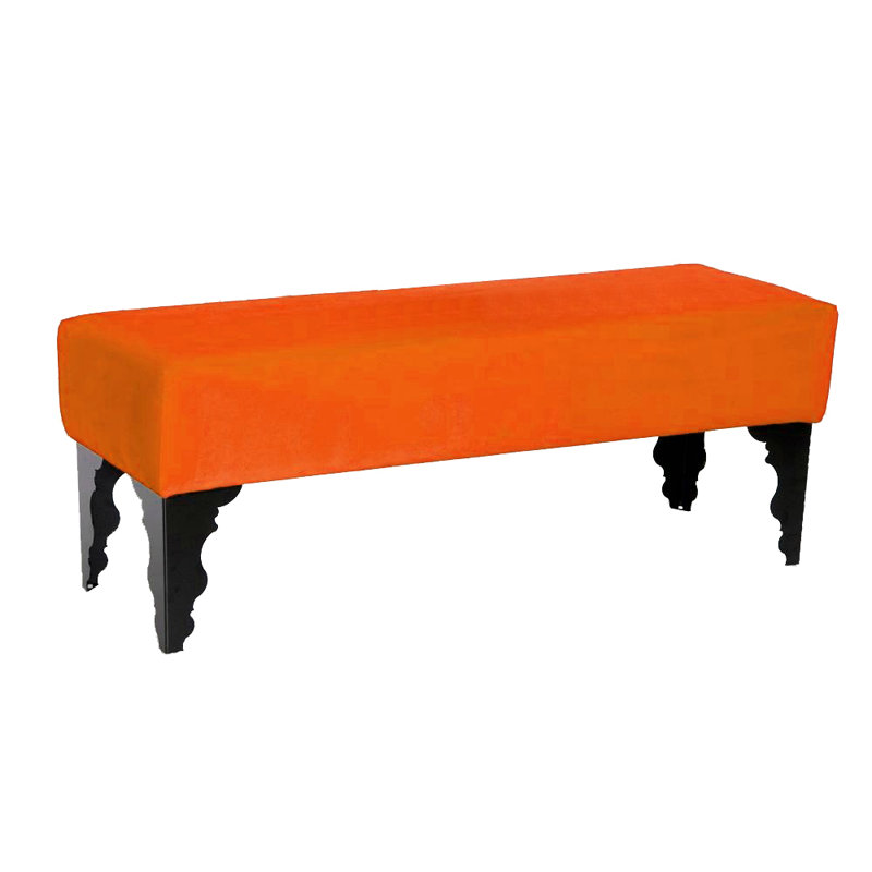Artedeco Upholstered Bench, Orange