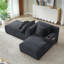 Chaise longue double compressible avec porte-gobelets-738887172