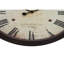 Horloge murale, cadre rond de 20 pouces en brun antique, chiffres romains