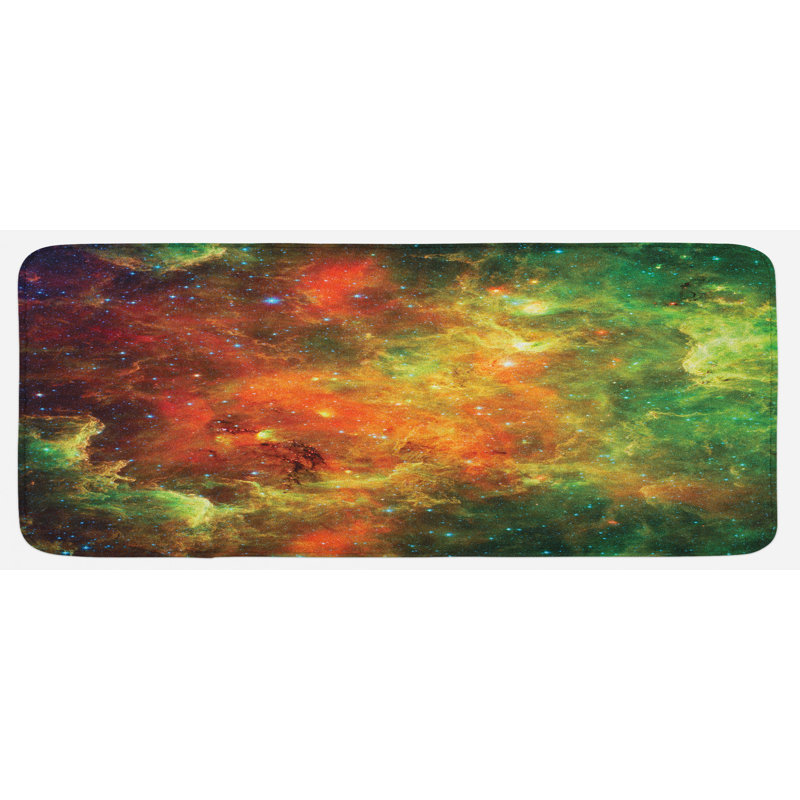 Tapis de cuisine à espace extérieur, Beige