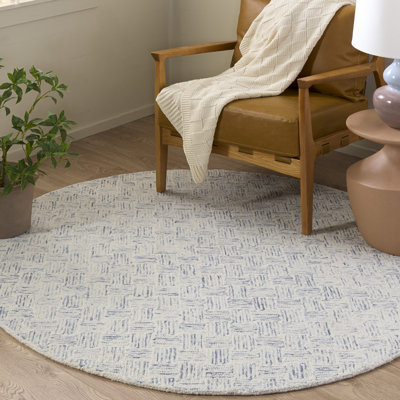 Tapis en laine et en coton touffeté à la main Maebel