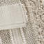 Tapis tissé à rayures tissées texturé naturel 22 po x 58 po
