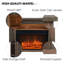 FLAMME Lipson Freestanding Fireplace, Shalving Units, Multiple Colours Available, Mood Lighting, Remote-1193843577-1193843580