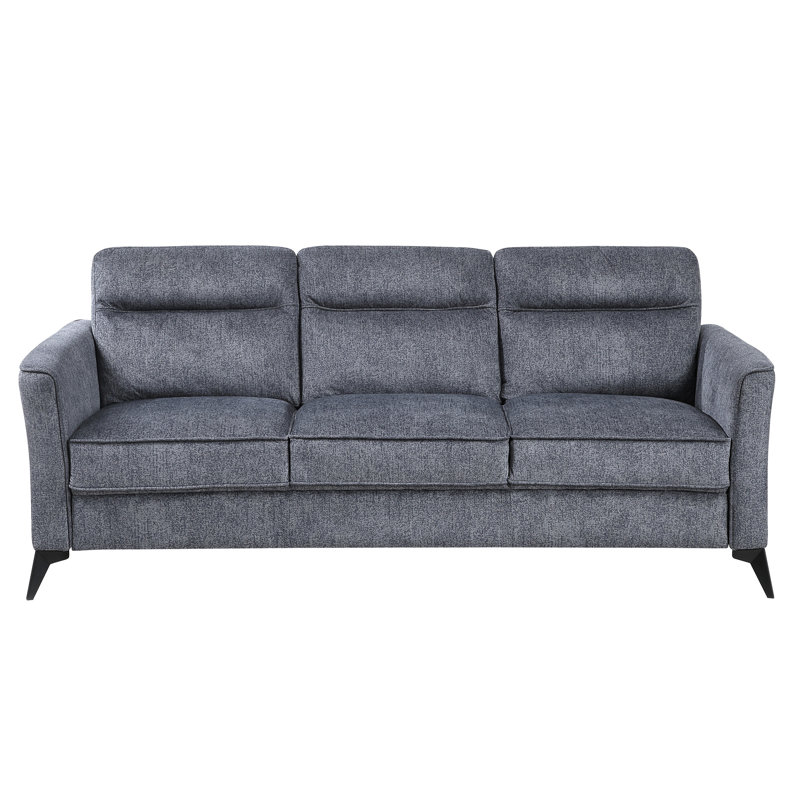 Canapé 3 places en microfibre gris foncé Modern