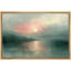 «Green Misty Sunrise Serene Nature Landscape», impression sur toile encadrée-108345199-108345208