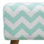 50cm Wide Rectangle Chevron Standard Ottoman