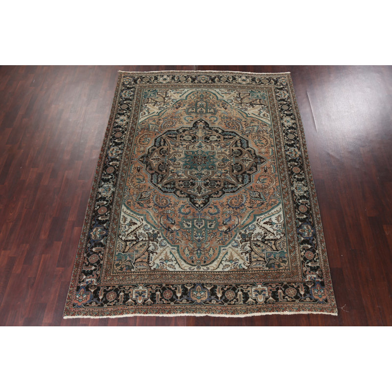 Très bon (poils courts) Heriz multi géométrique; oriental