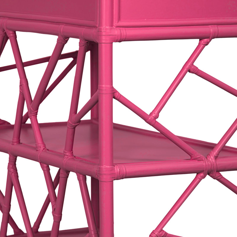 End Table with Storage, Hot Pink