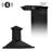 36 In. Zline Crownsound™ducted Vent Wall Mount Range Hood with Built-in Bluetooth Speakers-88507123