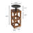 Hollow Square Hole Design Pillar Candle Holder-503104640-503104647