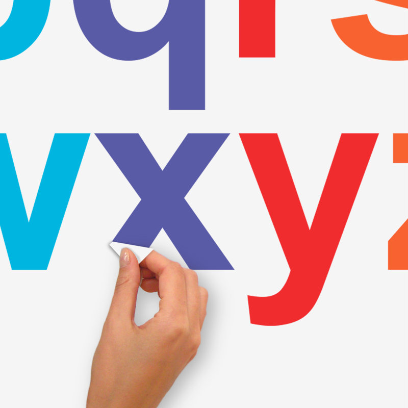 Text & Numbers Non-Wall Damaging Wall Decal
