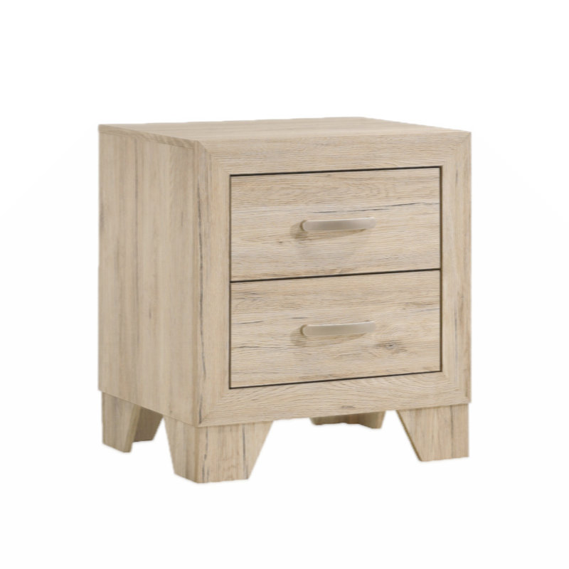 Table de chevet 2 tiroirs PB, Naturel
